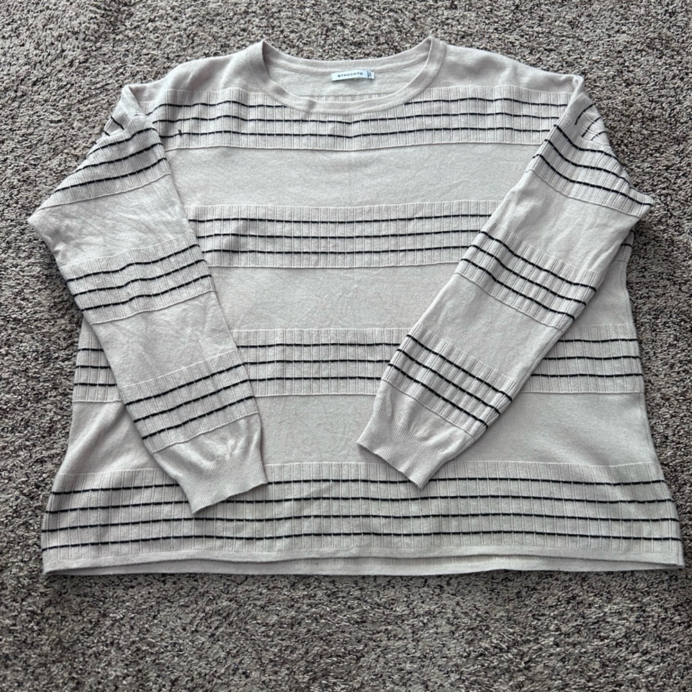 Staccato Light Beige Knit Top
